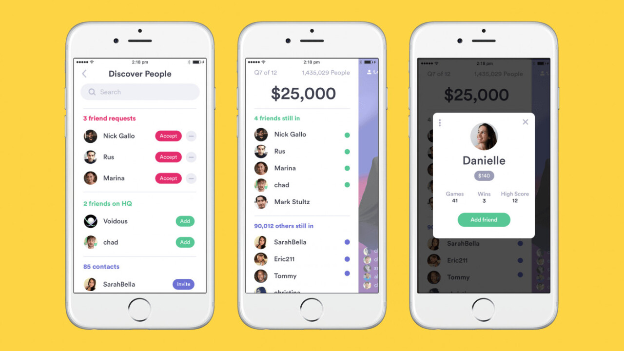 HQ Trivia now lets you play with (and compete against) friends