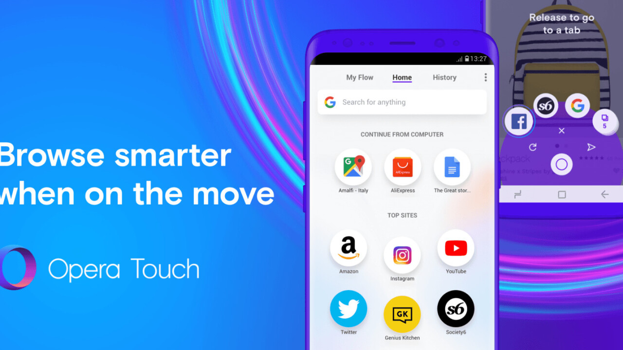 Opera Touch is a new one-handed browser for Android (and soon iOS)