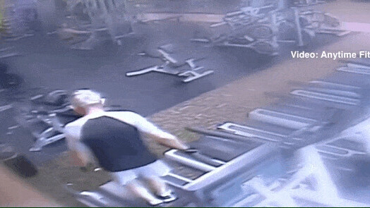 Watch: Tesla Model X rudely interrupts man’s workout by plowing into gym
