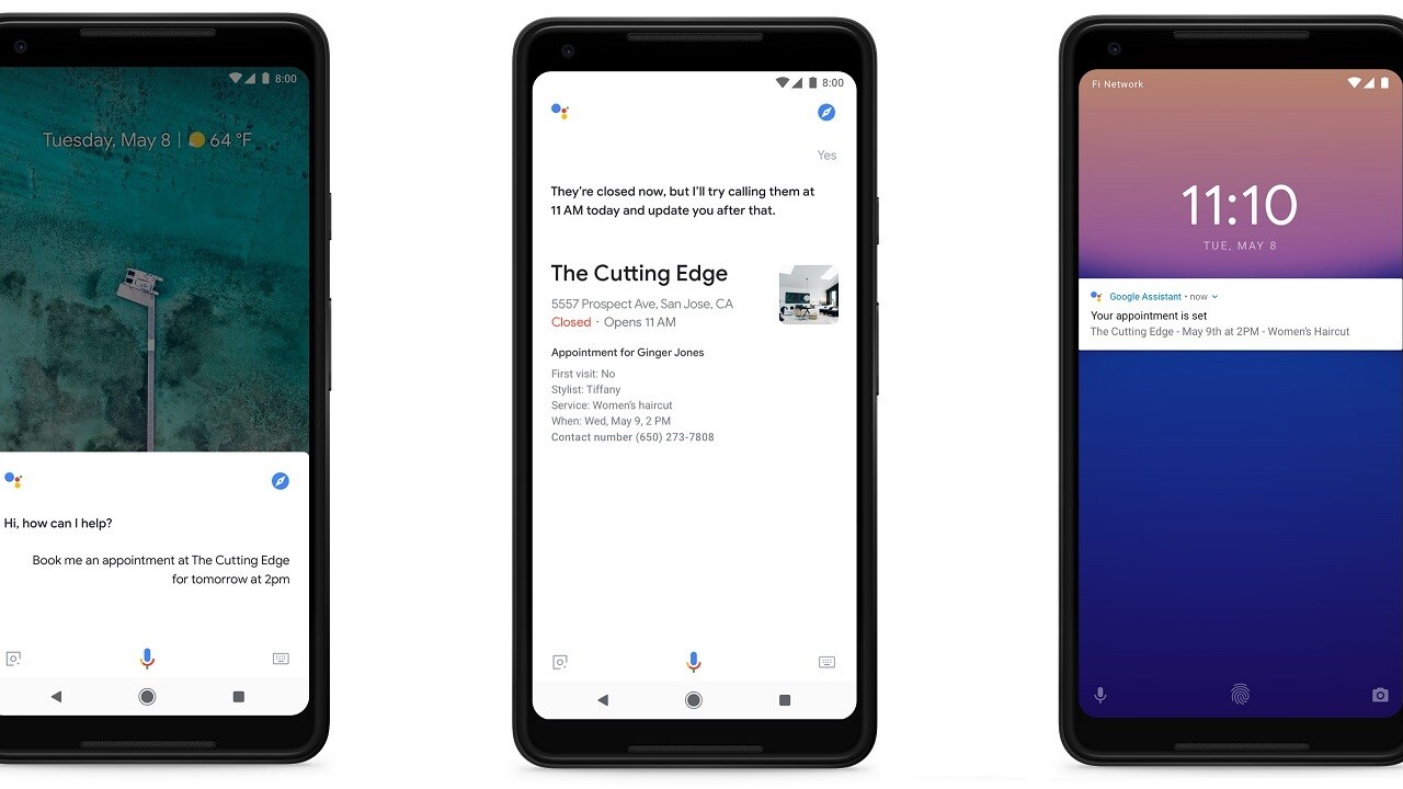 Google Assistant now schedules your appointments with a phone call