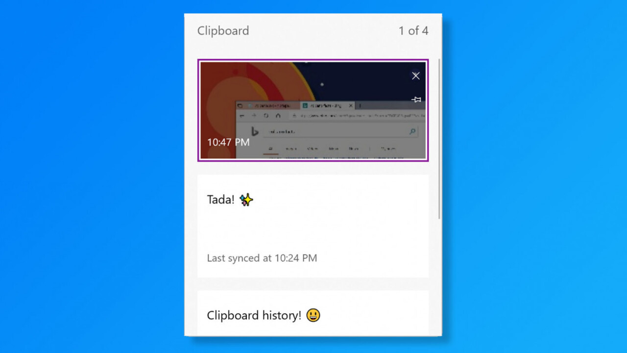 Windows 10’s new clipboard takes the pain out of copy and pasting