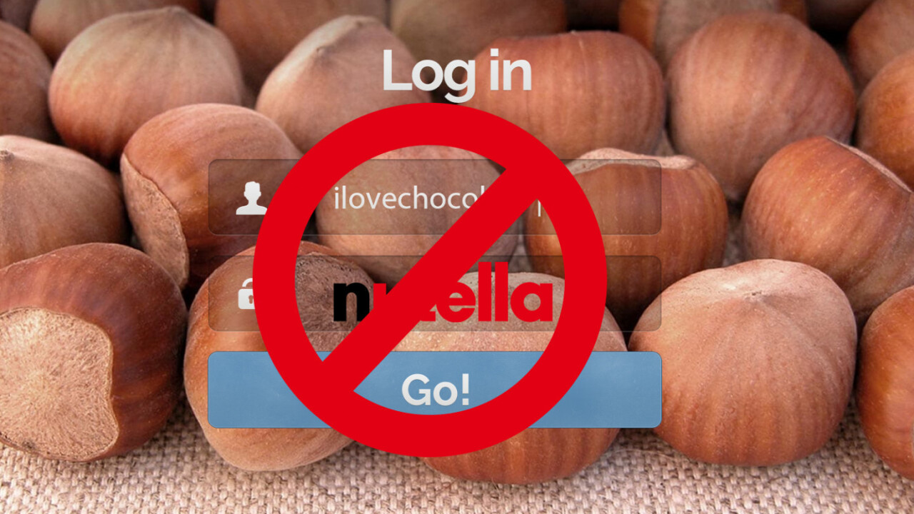 Nutella celebrates World Password Day with the worst security advice ever