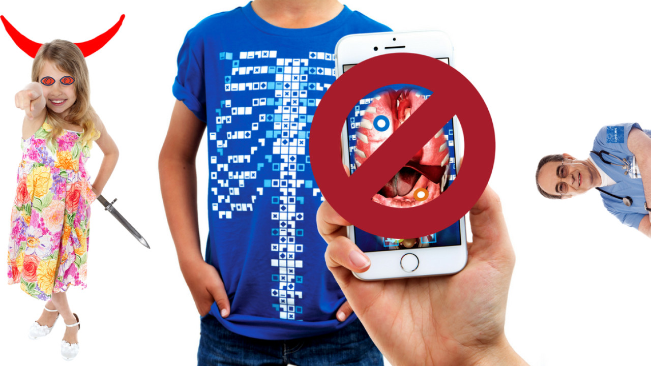 Under no circumstances should you give this AR-enabled T-shirt to children