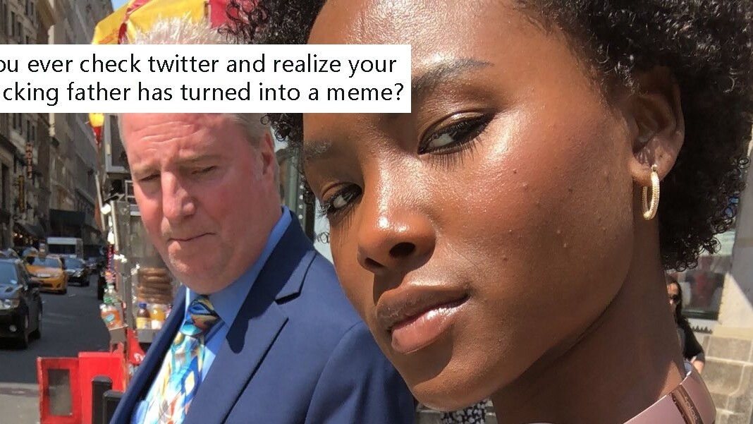 Daughter has best reaction when her dad becomes a Twitter meme