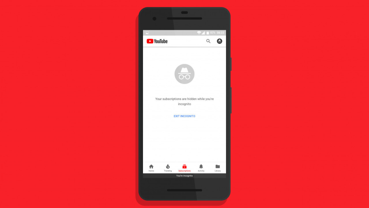 YouTube’s mobile incognito mode will soon let you watch weird stuff in secret