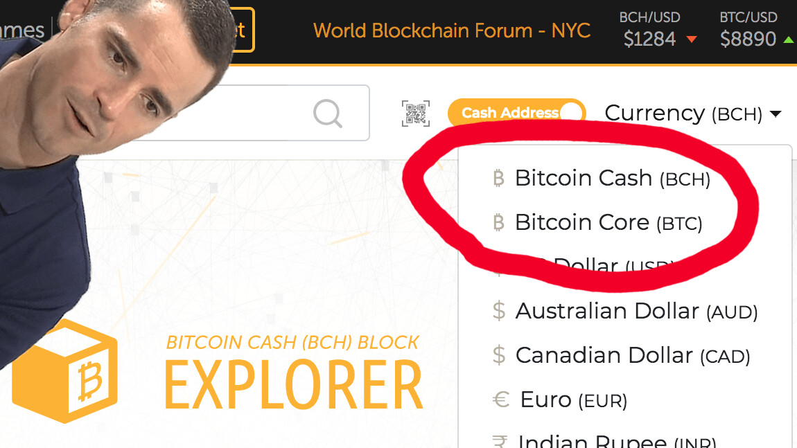 Roger Ver’s Bitcoin.com no longer labels BCH as the real Bitcoin