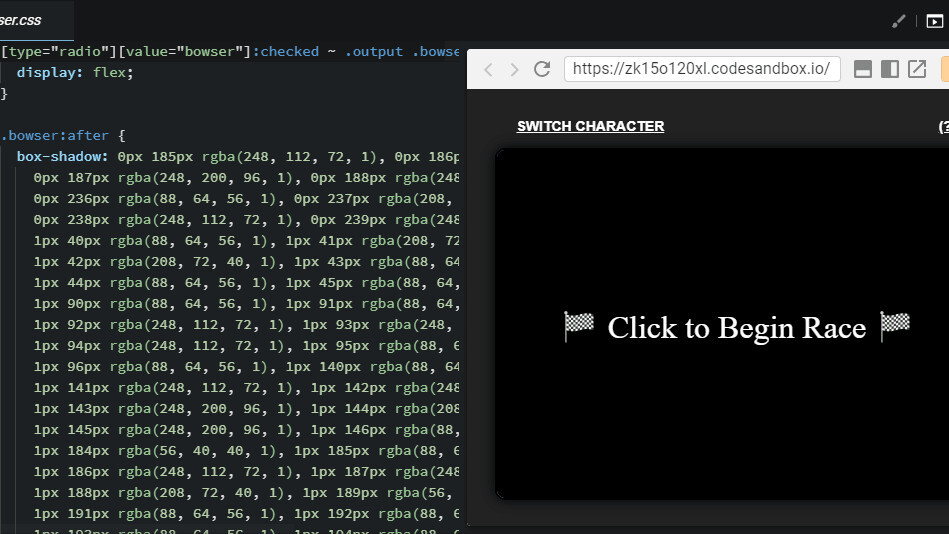 Some madman built a Mario Kart clone in pure CSS