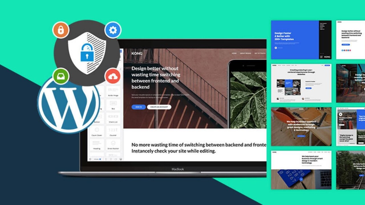 Create and host a WordPress powered site in minutes including top-notch security for under $50