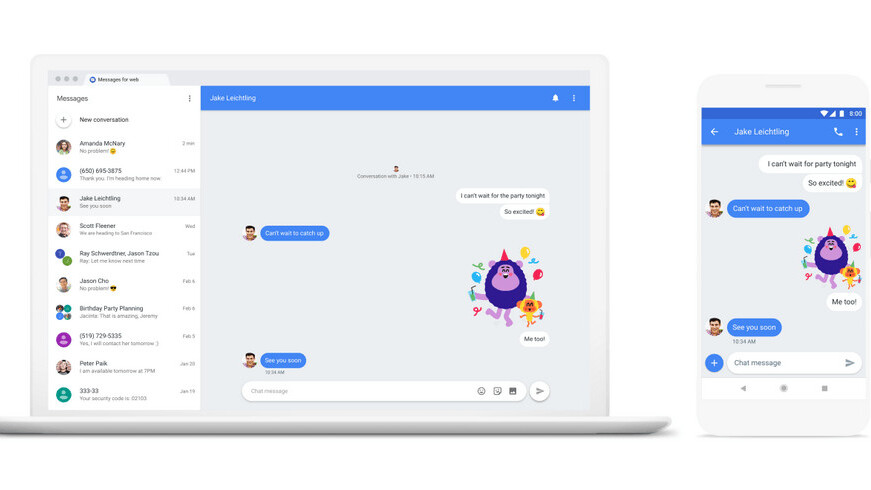 Android Messages gets a little closer to iMessage with desktop support