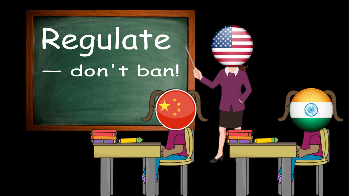 Cryptocurrency scams in China and India show regulation is always favorable to banning