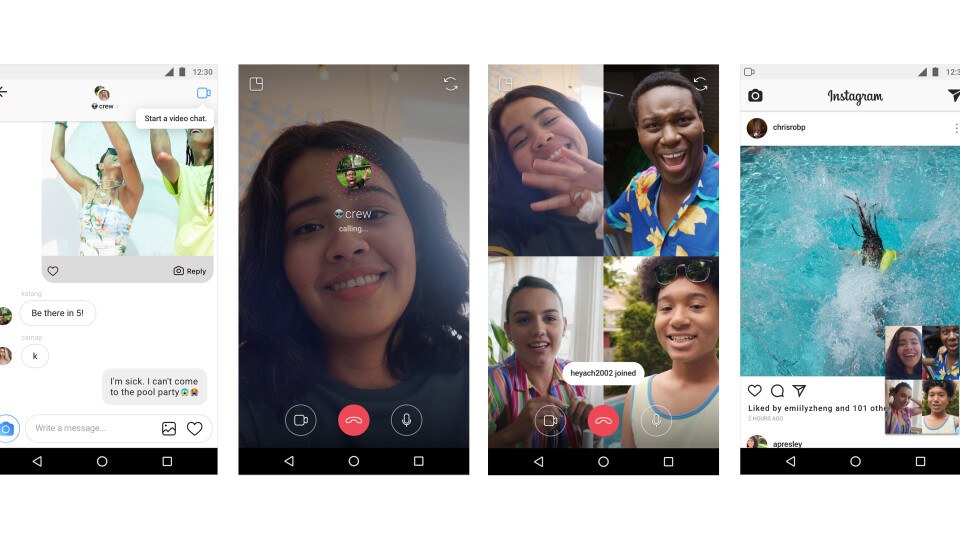 Instagram’s group video chat is now live, and it’s not terrible