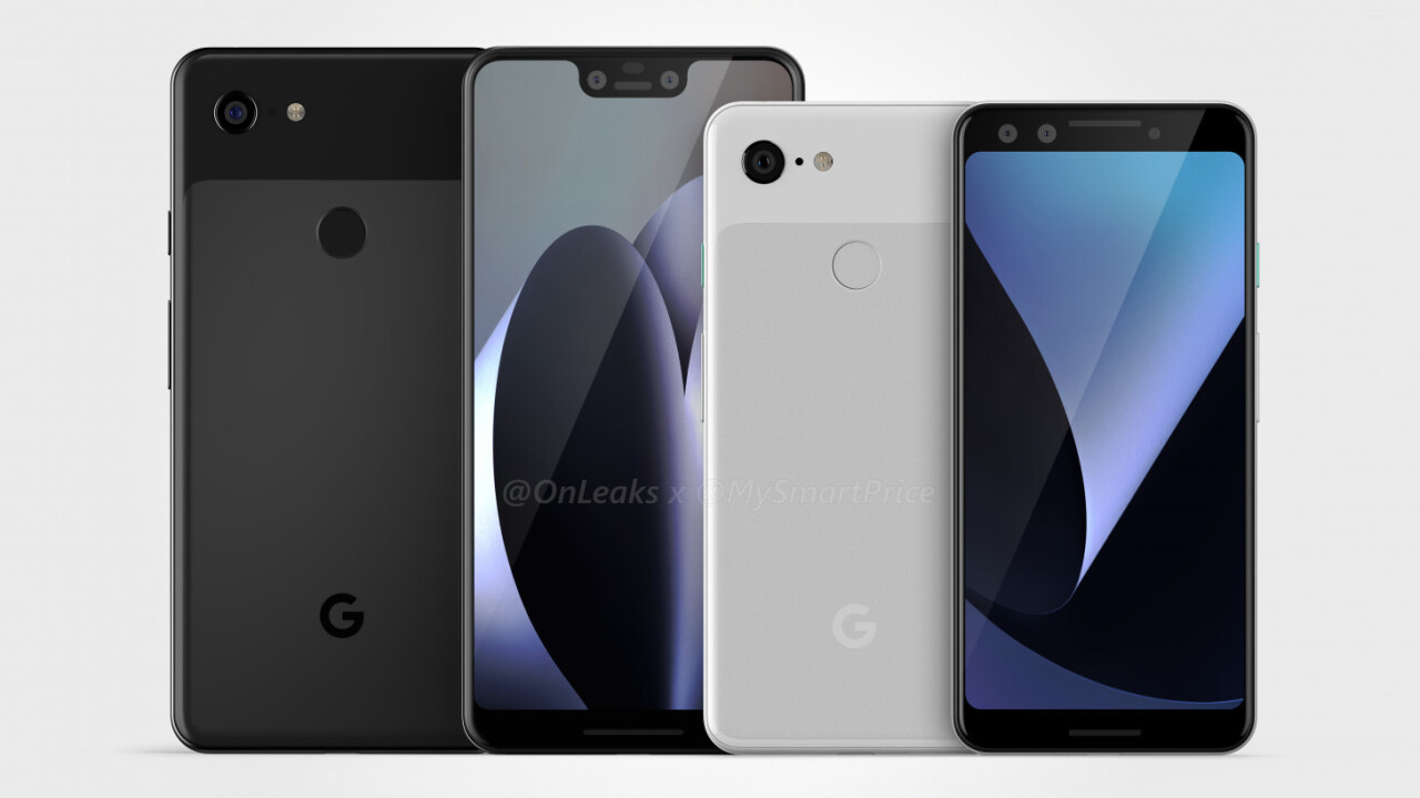 Pixel 3 renders give us our best look at the devices yet