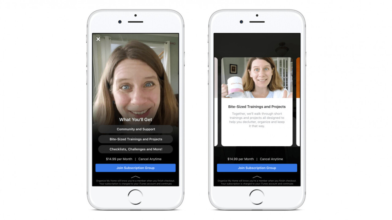 Facebook is testing paid subscription options for private groups