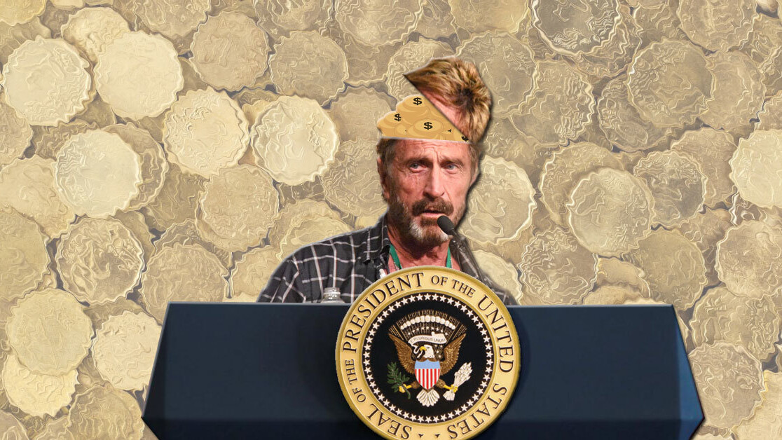 John McAfee announces bid for 2020 US presidential election