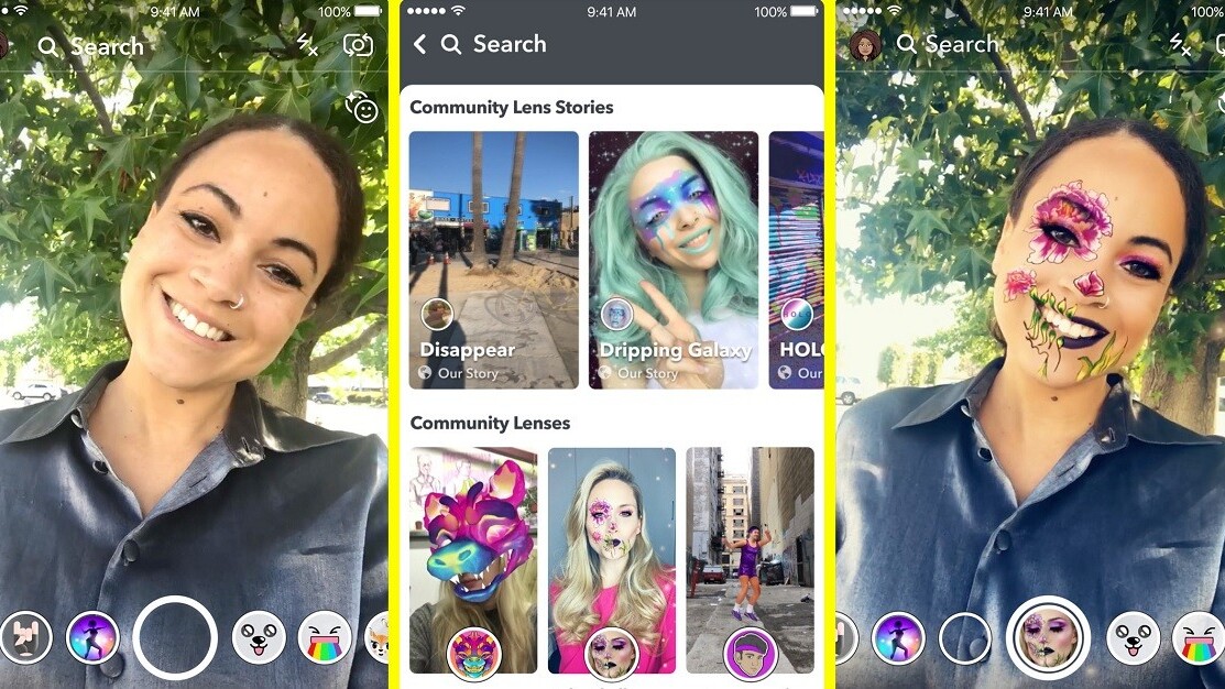 Snapchat’s new feature shines the spotlight on community-made Lenses