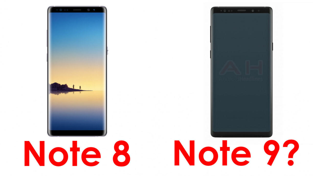 Leak: Samsung’s Galaxy Note 9 looks an awful lot like the Note 8
