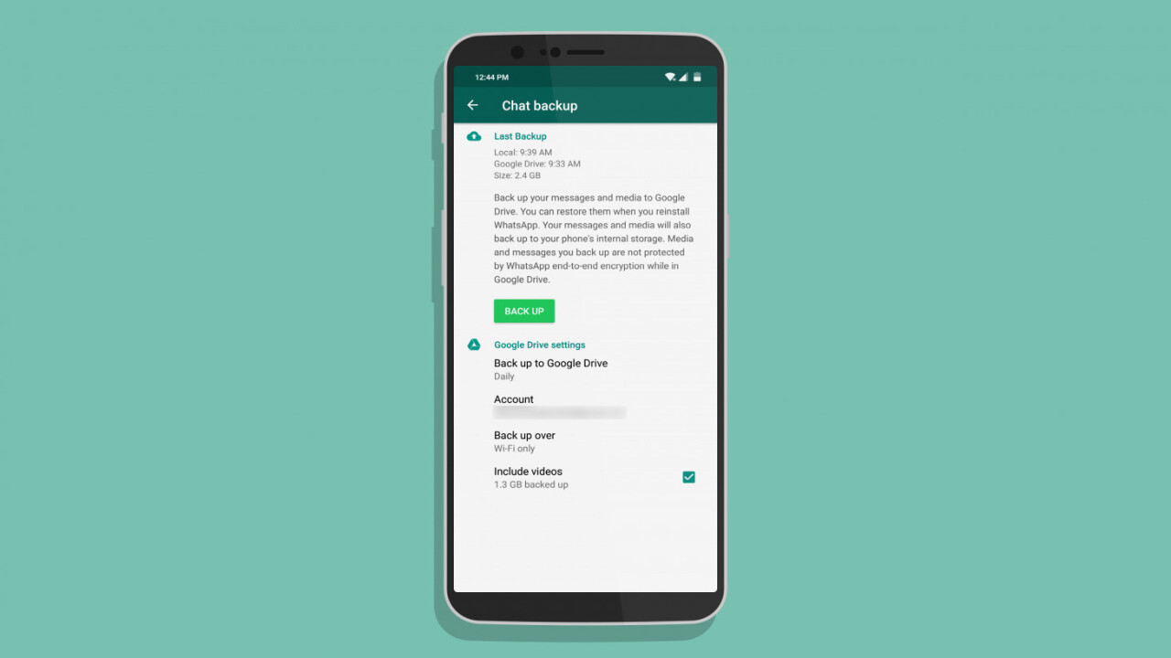 WhatsApp backups won’t count against your Google Drive storage from November