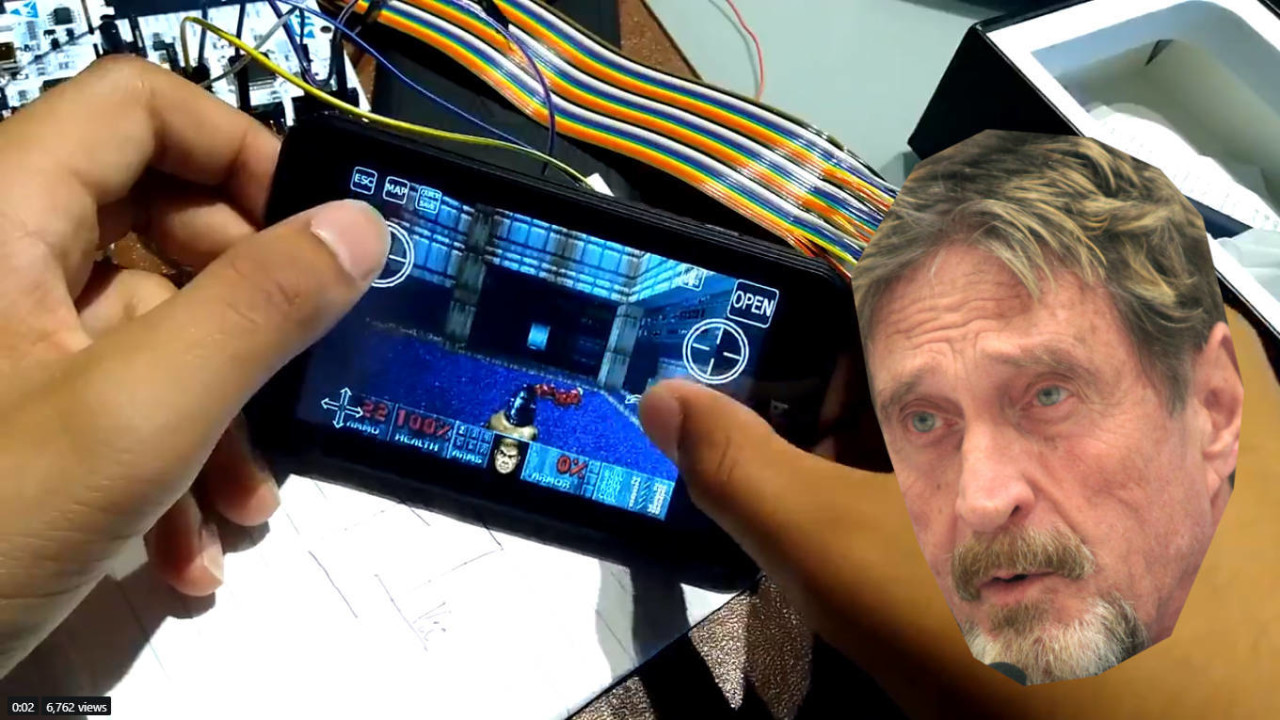 Watch this 15-year-old hacker play DOOM on John McAfee’s ‘unhackable’ crypto-wallet