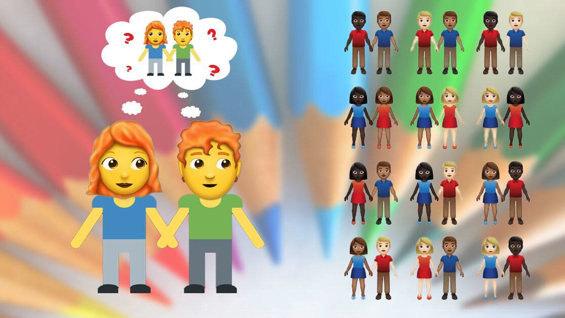 Emoji update proposal includes 55 different couples — where are the gingers?