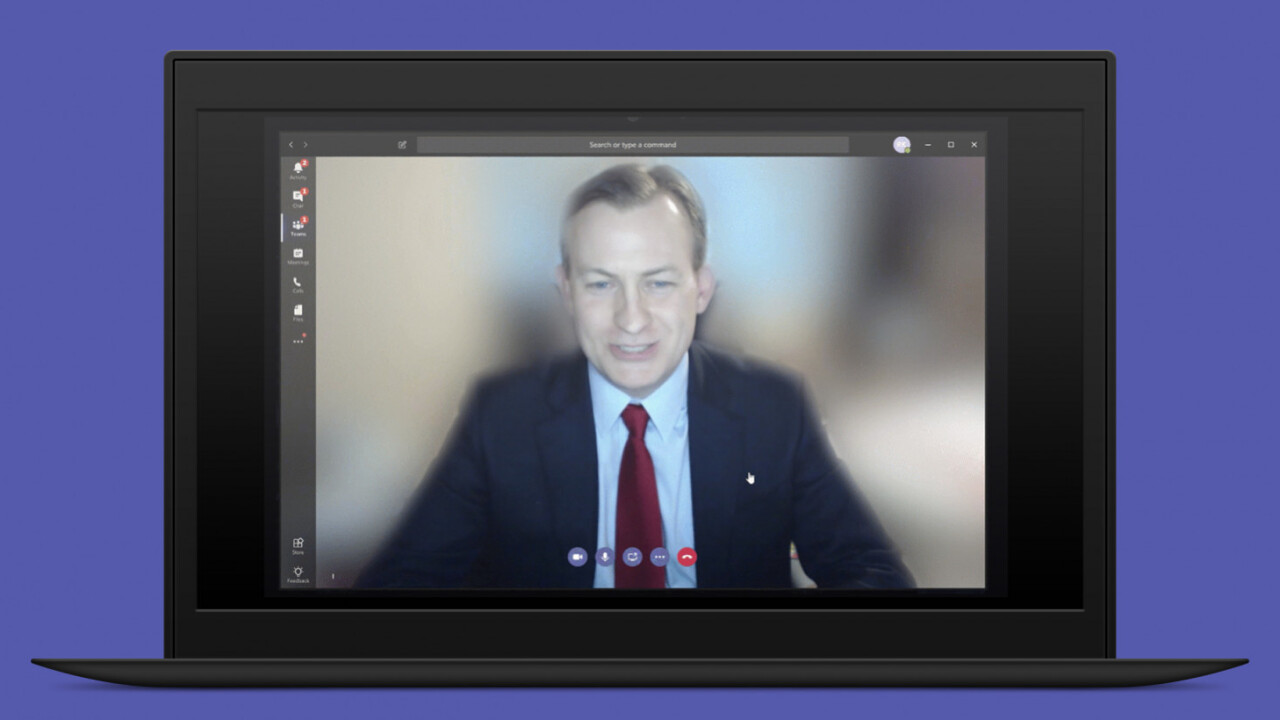Microsoft Teams can now blur backgrounds during video calls, thanks to AI