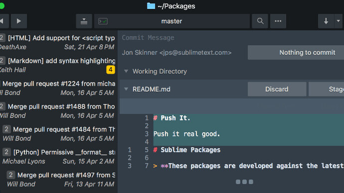 Sublime Merge is a clean code editor for merge conflicts