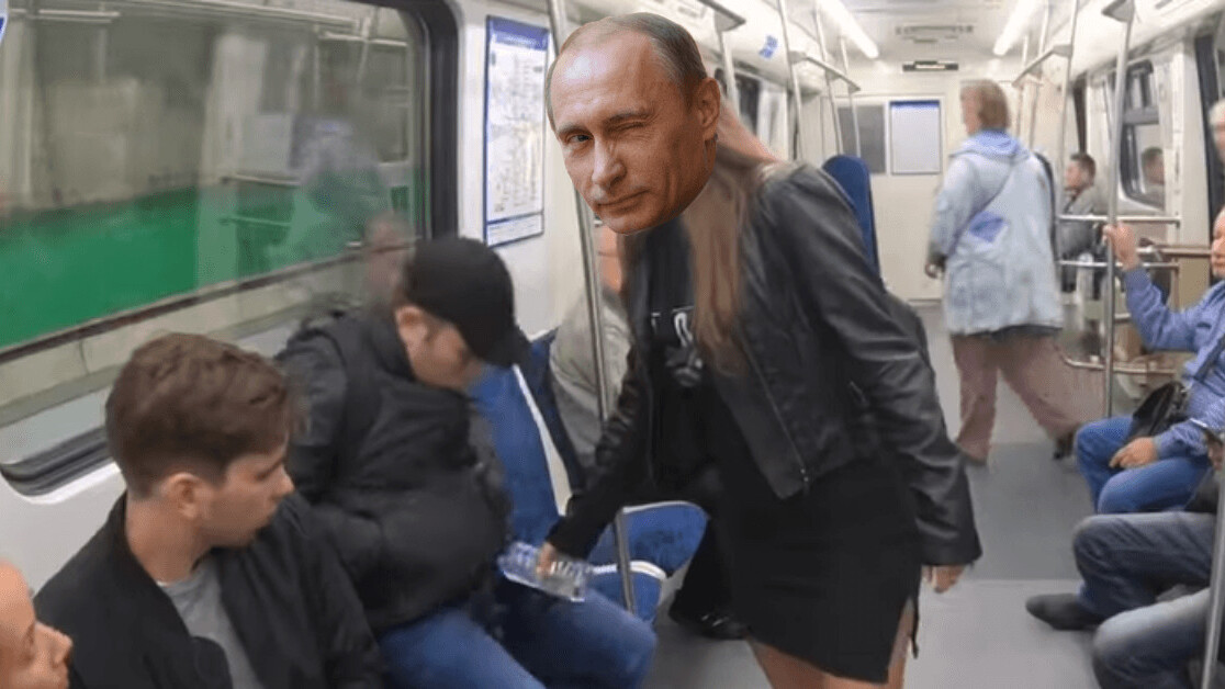 Viral video of woman pouring bleach onto manspreaders is staged Kremlin propaganda