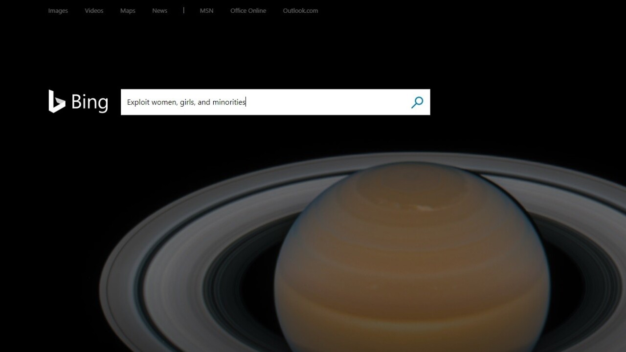 Microsoft’s Bing keeps surfacing racist, offensive, and probably-illegal images