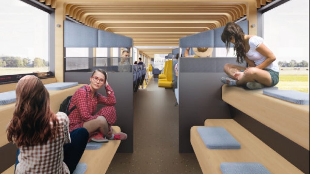 This futuristic Dutch train finally renders your office obsolete