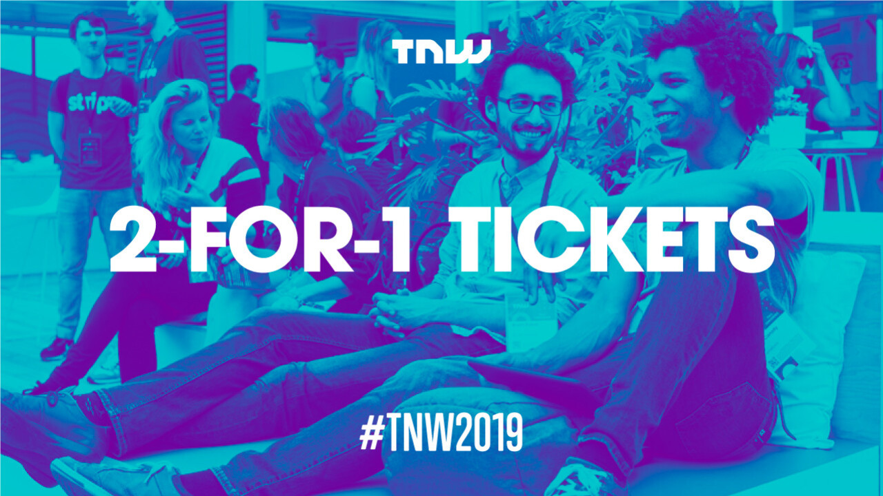 For a limited time, you can get a 2-for-1 discount on TNW2019 tickets