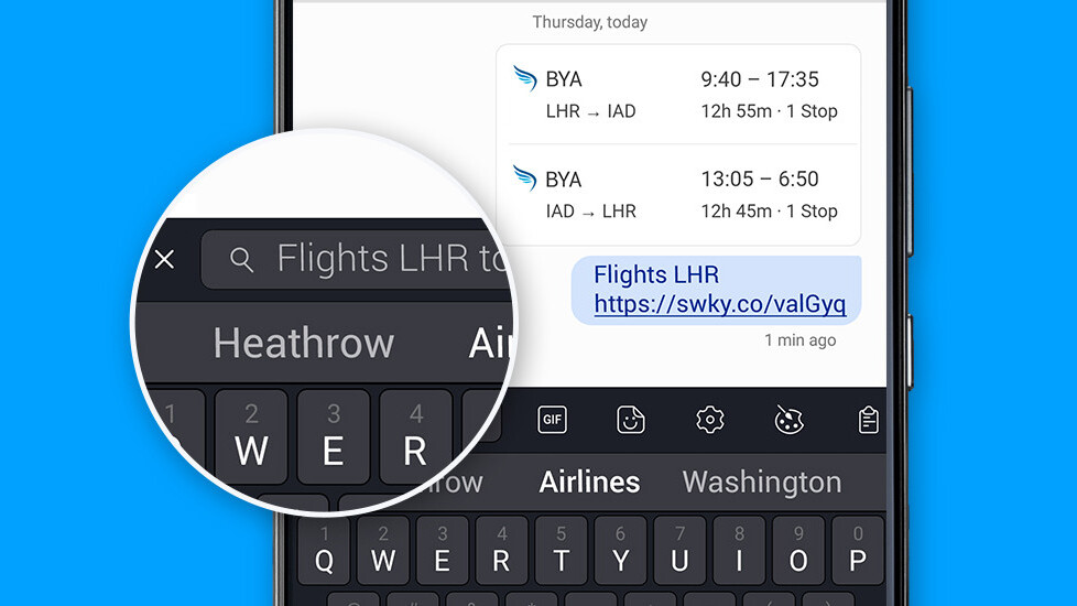 SwiftKey adds a surprisingly handy search bar to its Android keyboard