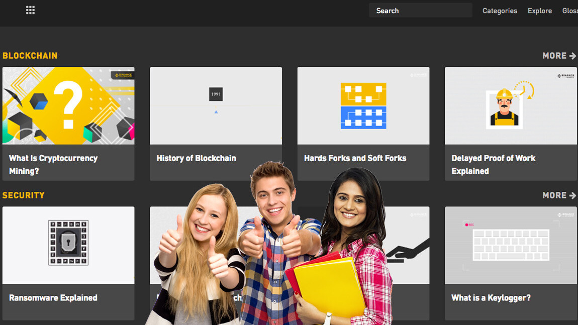 Binance launches a new platform to teach you about blockchain and cryptocurrency