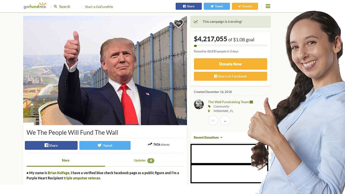 Opinion: If you love Trump you’re duty-bound to help crowdfund the wall