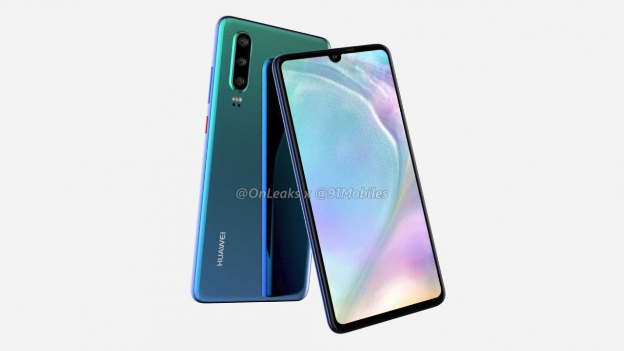 Huawei P30 shows up in renders… and brings back the headphone jack?