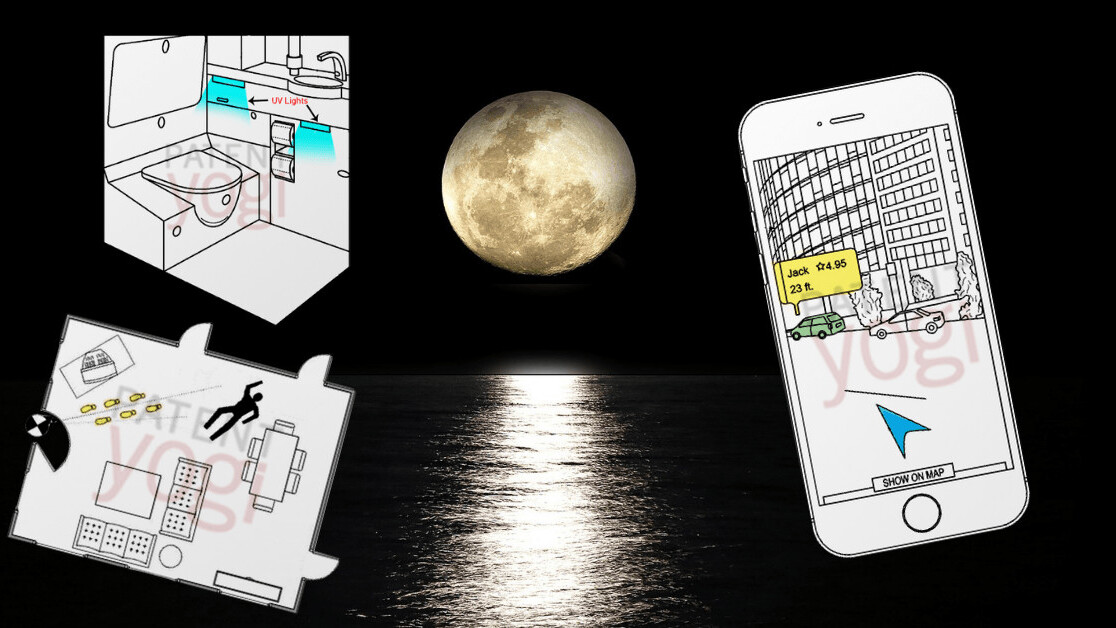 Full moon patents: Uber’s pick-up AR, Microsoft’s crime scene AI, and Boeing’s toilet