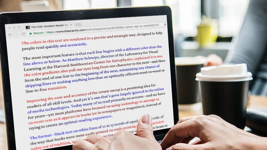 BeeLine uses a colorful trick to boost your reading speed by up to 20%
