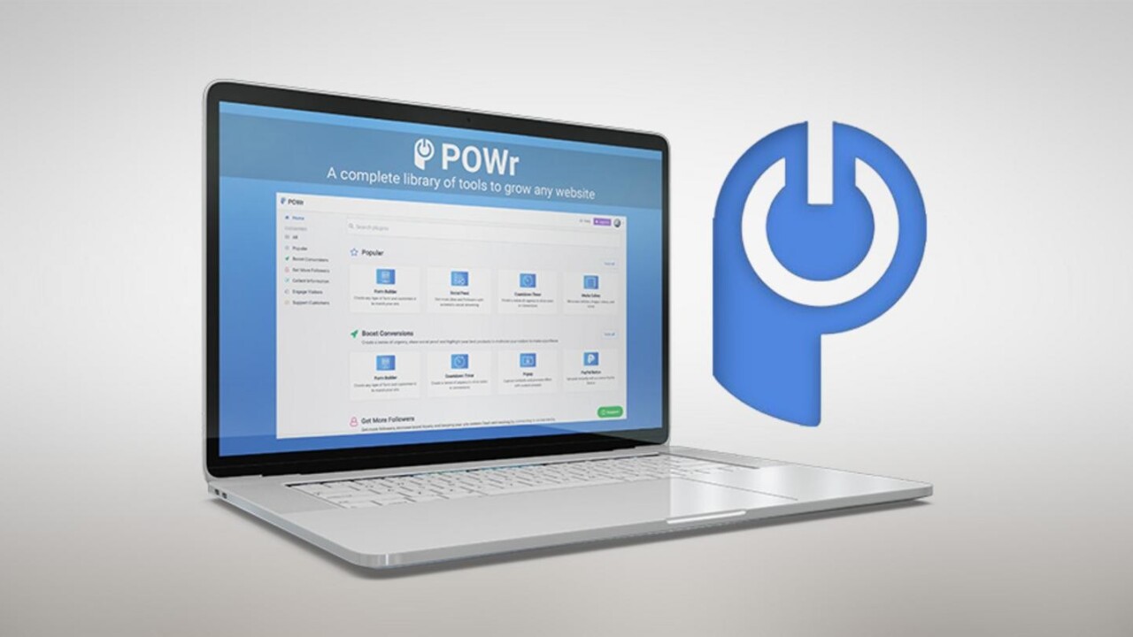 POWr can outfit your site with a full set of growth tools for only $35