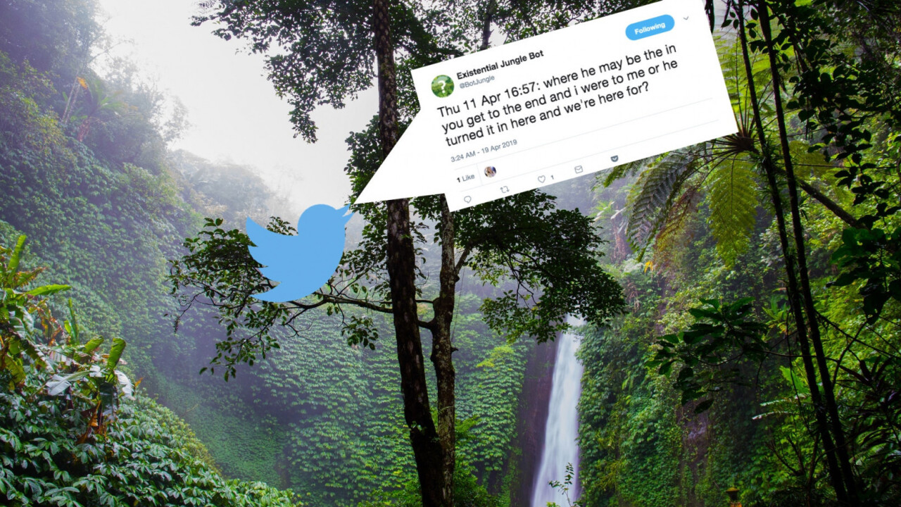 A Twitter bot that translates jungle sounds to existential questions might just help save the rainforest