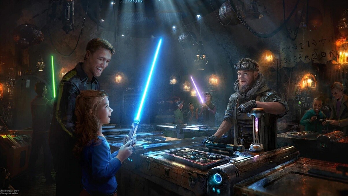 You can build your own Lightsaber and Droid at Disney’s new Star Wars attractions