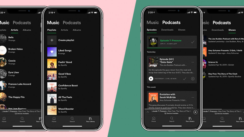 Praise (insert preferred deity), Spotify finally has a podcast tab