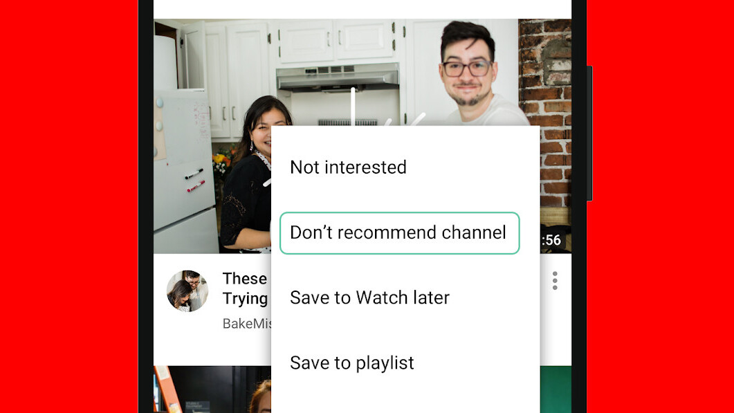 YouTube is making it easier to remove recommendations you don’t like