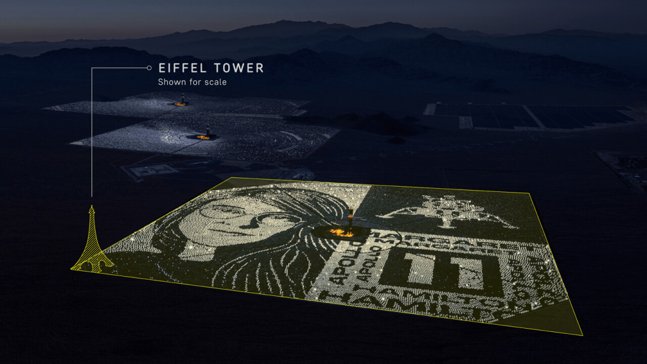 Google used 107,000 solar panels to create a portrait of Apollo 11 pioneer Margaret Hamilton