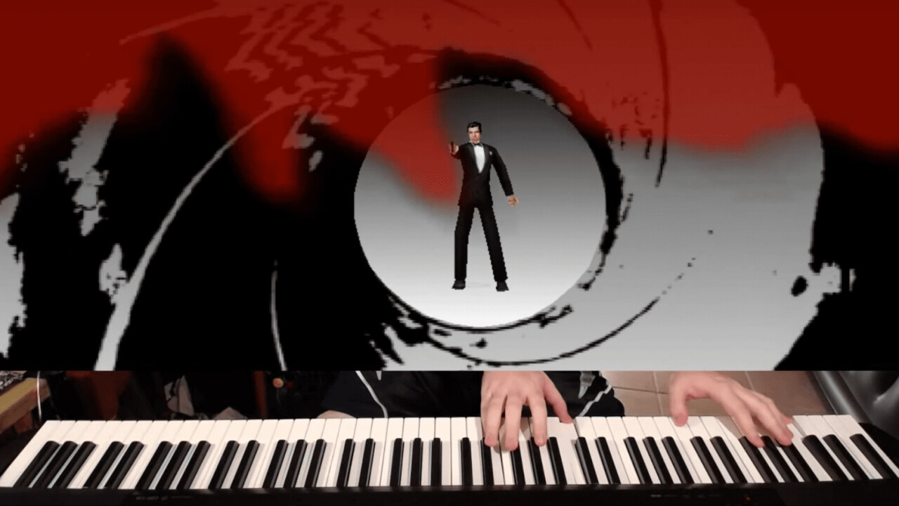 Watch someone play GoldenEye with a piano as a controller