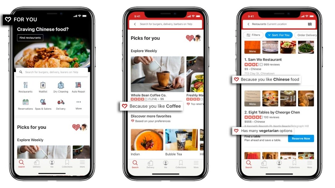 Yelp now lets you personalize its app based on lifestyle and diet