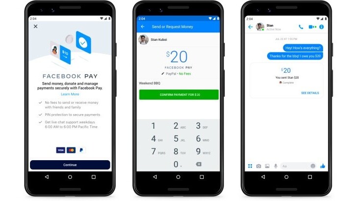 Facebook Pay will let you make payments through Messenger, WhatsApp, and Instagram