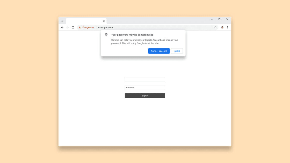 Chrome now alerts you when someone steals your password