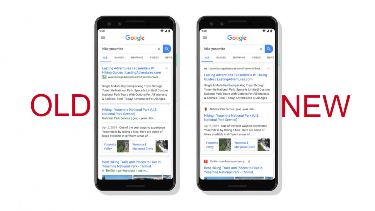 Google is testing how to make ads sneakier in search results