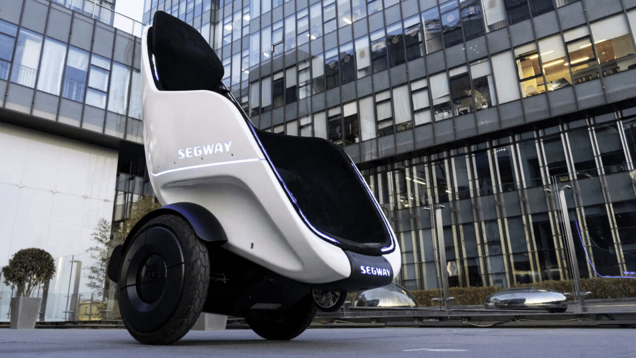 The Segway S-Pod is a 24mph throne on wheels