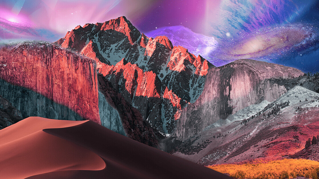 This genius combined every macOS 10 wallpaper into a psychedelic masterpiece