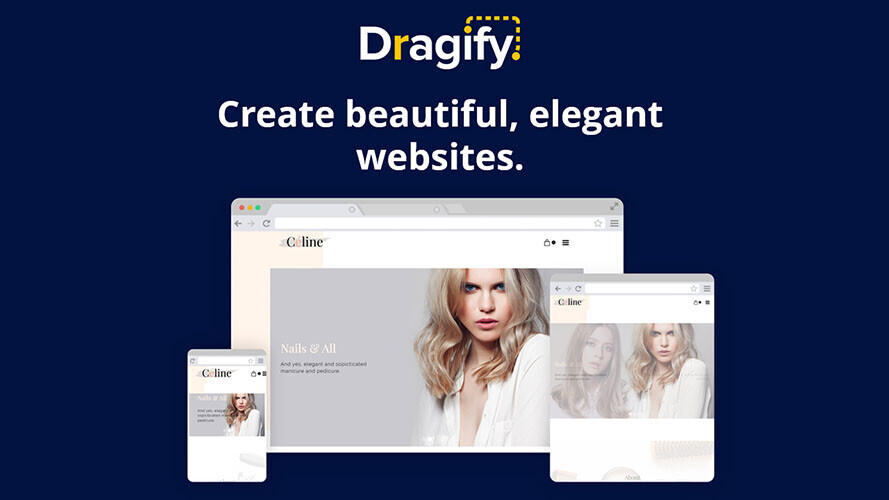 Build an awesome website code-free with Dragify, now nearly 60%