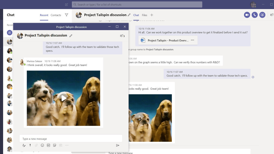 Microsoft Teams can now suppress background noise during video calls